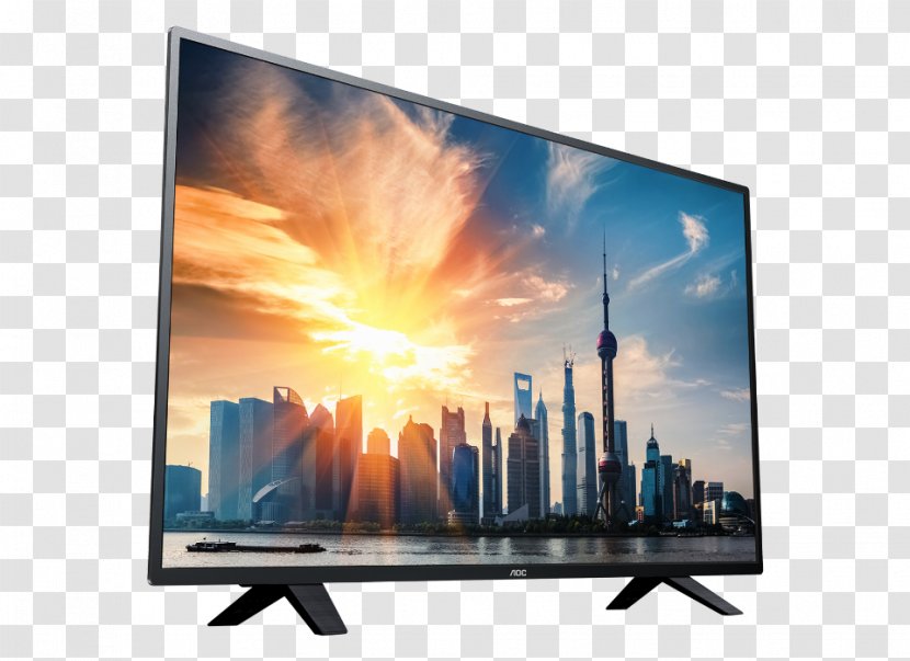 LED-backlit LCD Television Set Smart TV Computer Monitors AOC International - Electronica Transparent PNG