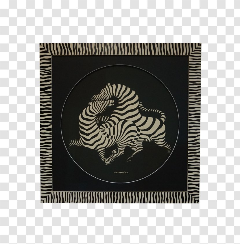 Zebra France Op Art Painting Transparent PNG