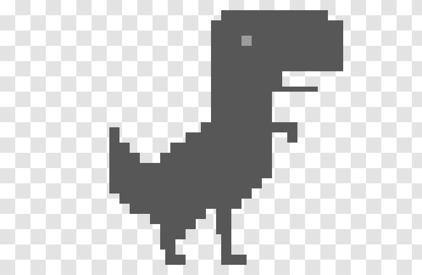 Tyrannosaurus T-shirt Dino T-Rex Runner 2 Lonely Run Google Chrome - Video Game - 8 BIT Transparent PNG