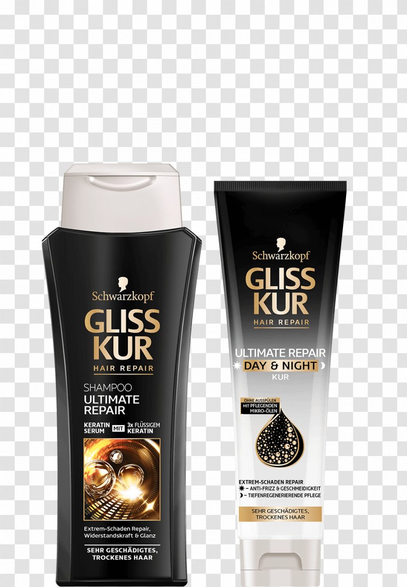 Schwarzkopf Gliss Ultimate Repair Shampoo Hair Care Conditioner - Balsam - Home Transparent PNG