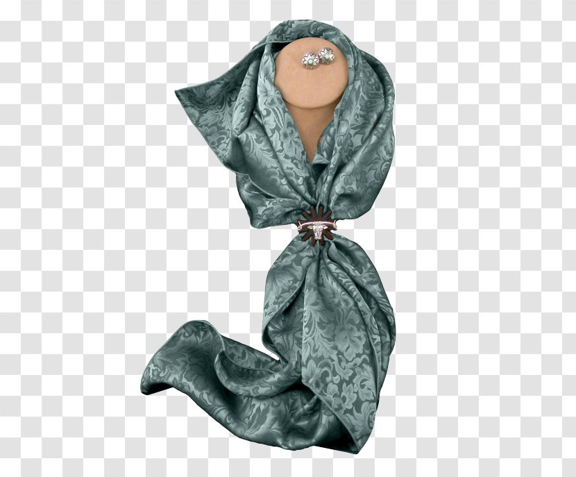 Scarf Clothing Silk Shawl Foulard - Full Plaid - Wild Sage Transparent PNG