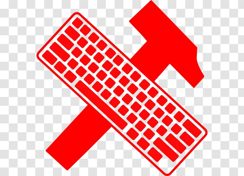 Computer Keyboard Hammer And Sickle Clip Art - Area - Hacker Transparent PNG