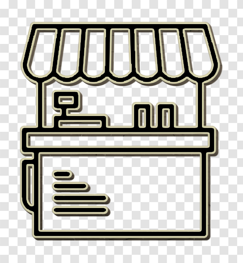Street Food Icon Food Stand Icon Kiosk Icon Transparent PNG