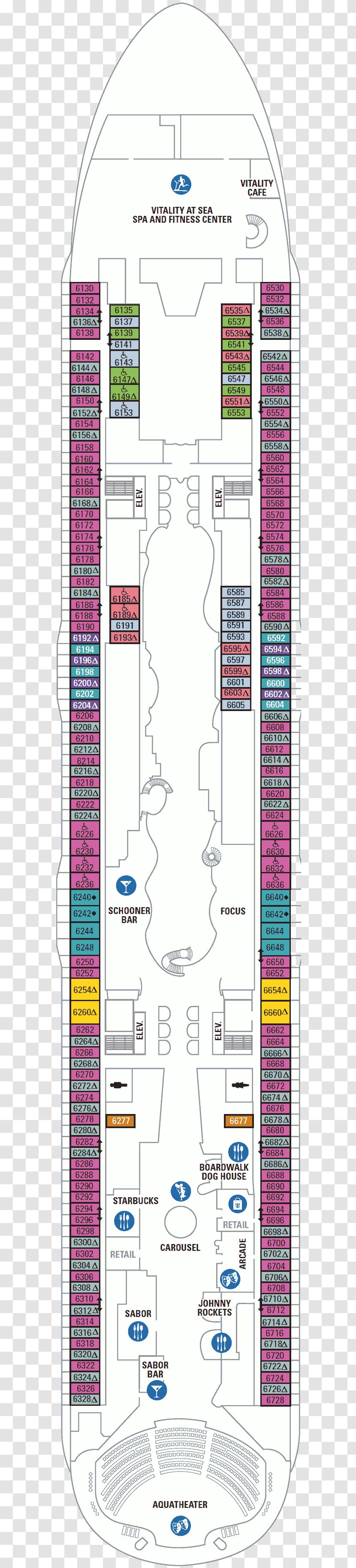 MS Harmony Of The Seas Cabin Oasis Royal Caribbean Cruises International - Diagram Transparent PNG