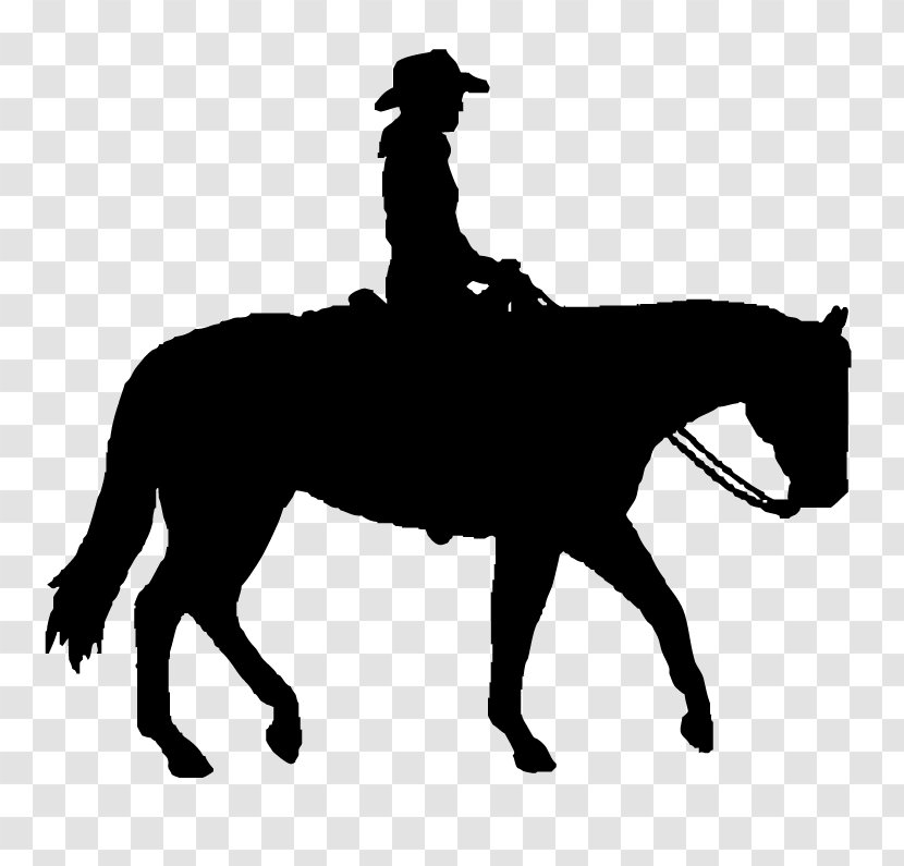 Horse Mane Silhouette Bridle Supplies - Western Riding - Rein Transparent PNG