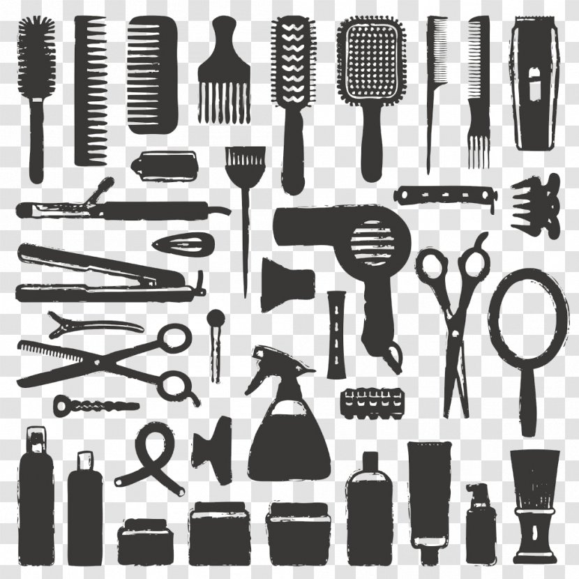 Stock Photography Vector Graphics Illustration Royalty-free - Drawing - Hairdressing Tools Transparent PNG