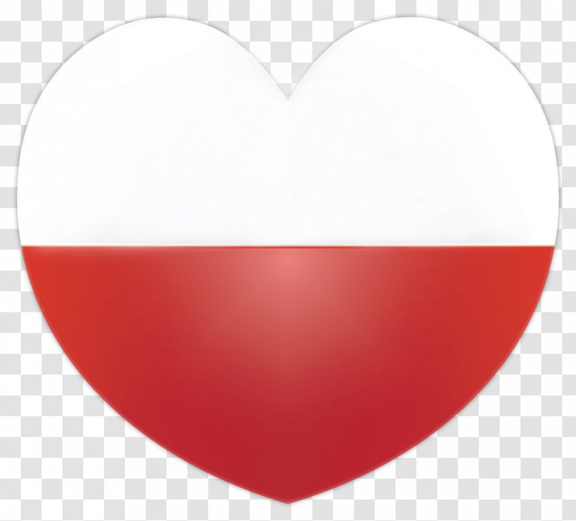 Flag Of Poland Heart Independence Day - Red Transparent PNG
