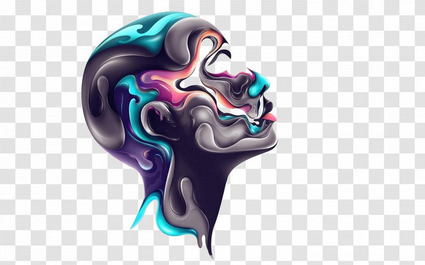 Digital Art Drawing Graphic Design - Tree - Abstract Drama Face Transparent PNG