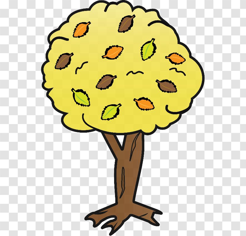 Tree Autumn Yellow Clip Art - Organism Transparent PNG