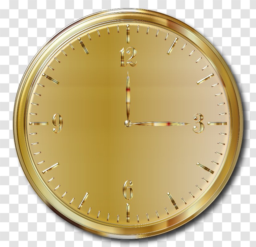 Clock Metal Clothing Accessories - Drop Transparent PNG