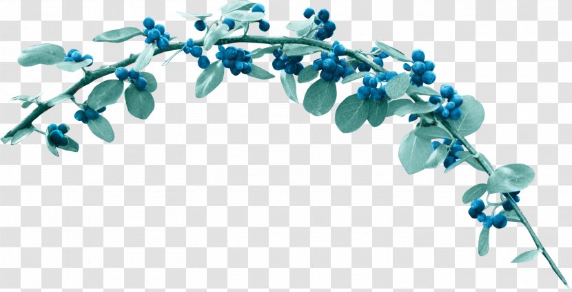 Flower Berry Blue Clip Art - Heavens Transparent PNG
