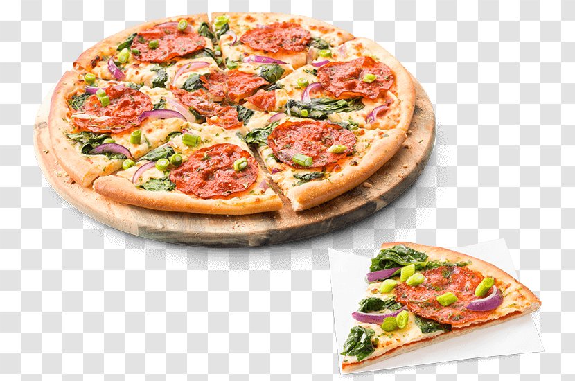 California-style Pizza Sicilian Italian Cuisine Salami - Food Transparent PNG