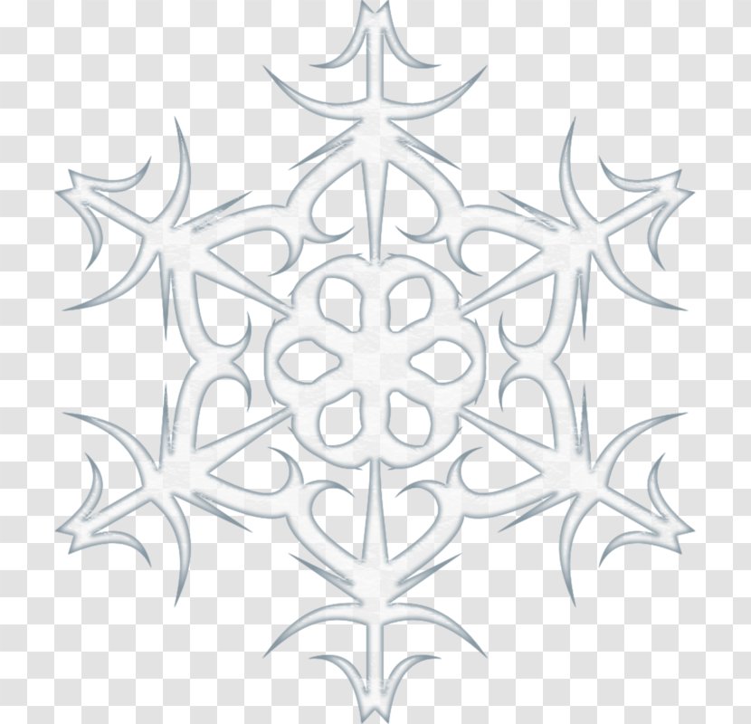 Baby Blue Cartoon - Snowflake - Painted Light Decoration Transparent PNG