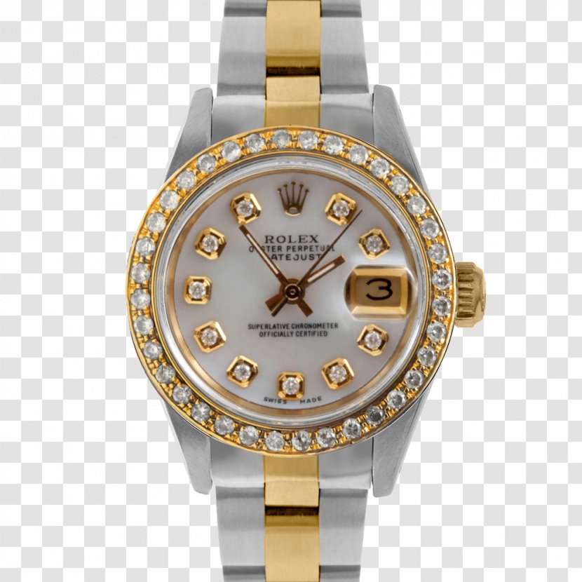 Rolex Datejust Submariner GMT Master II Watch - Bracelet - Diamond Bezel Transparent PNG