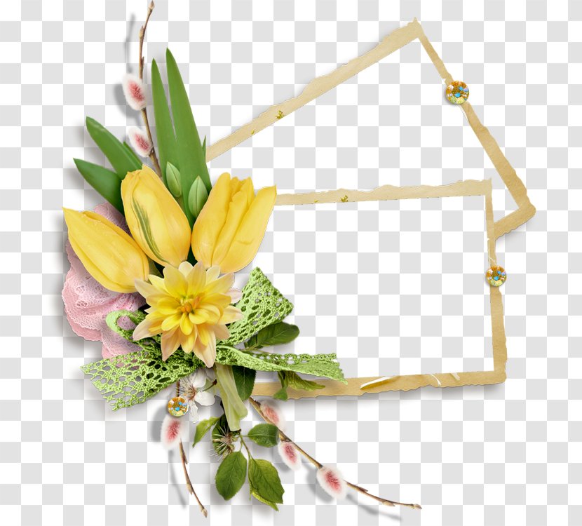 Easter Picture Frames Flower Bouquet Scrapbooking - Plant - Frame Transparent PNG