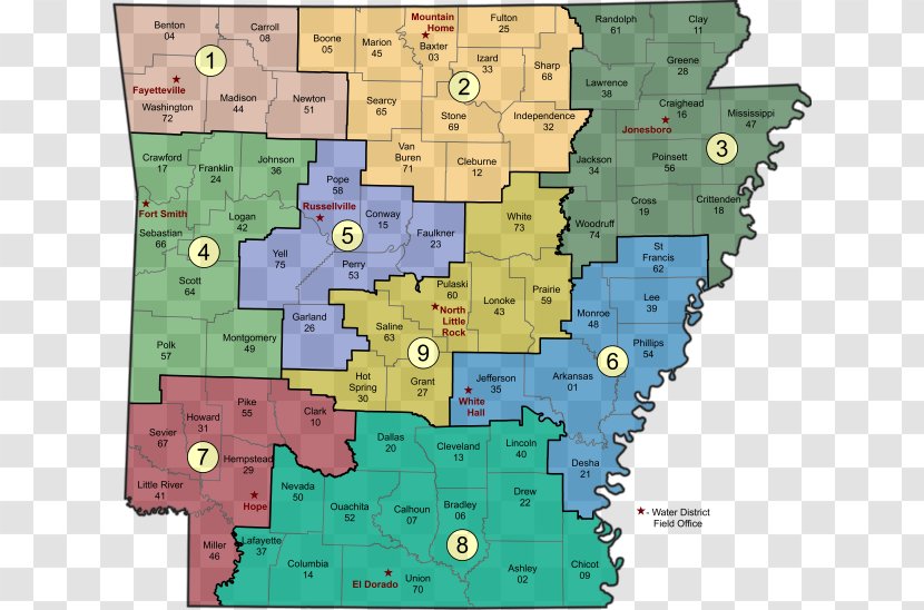 Arkansas Department Of Environmental Quality District ADEQ Randolph County, Pollutant - Tuberculosis - Water Map Transparent PNG