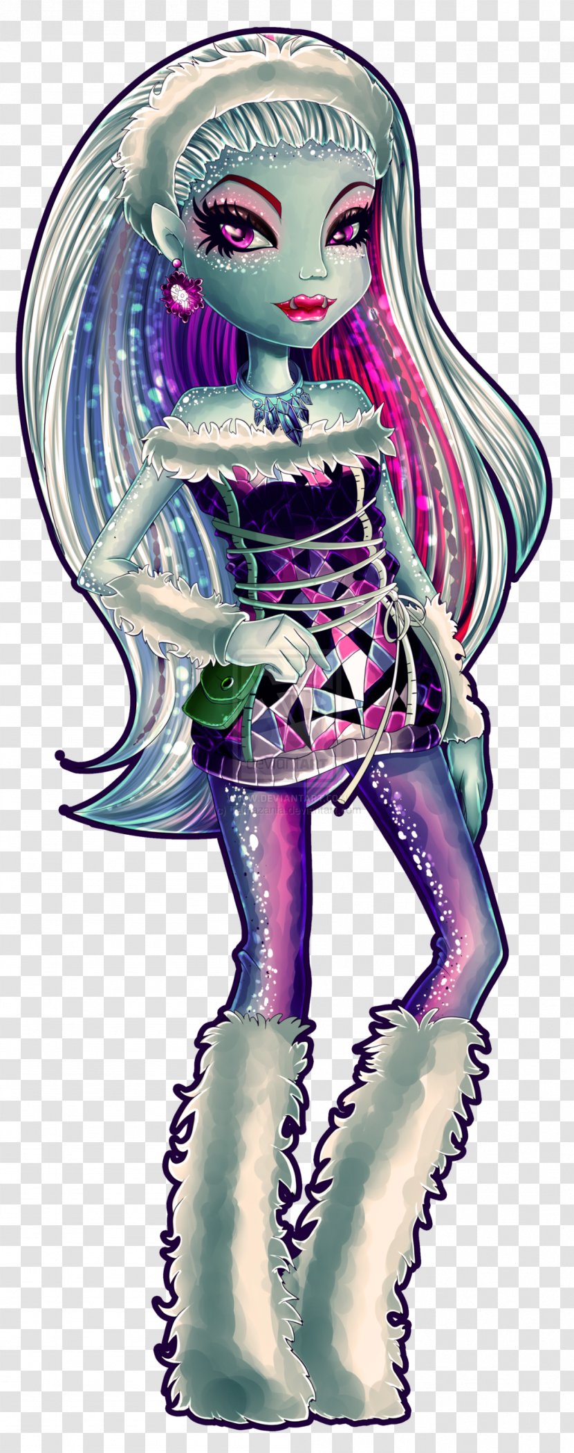 Illustration Cartoon Legendary Creature Organism Doll - Fictional Character - Abbey Bominable Monster High Transparent PNG