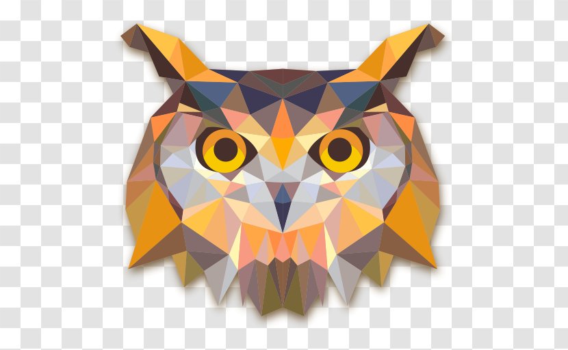 Baby Owls Geometry Bird - Of Prey - Owl Transparent PNG