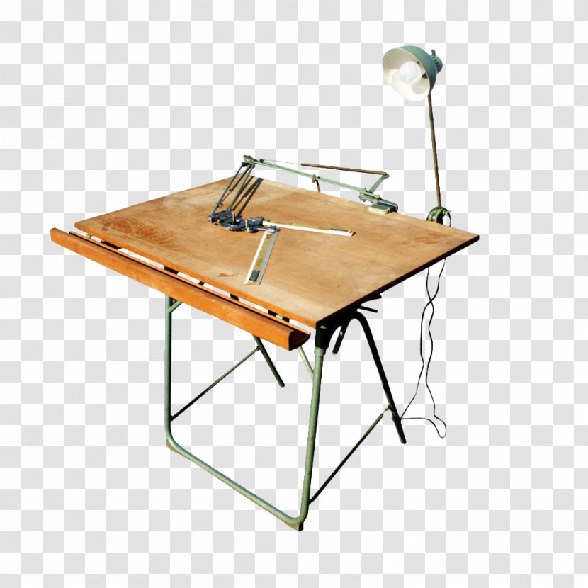 Art & Drafting Tables Desk Tilt-top Furniture - Midcentury Modern - Table Transparent PNG