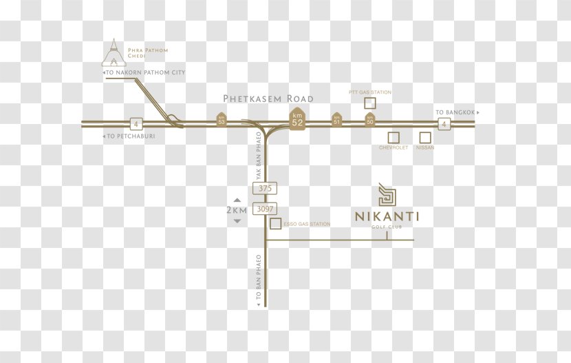 Nikanti Golf Club Moo 2 Diagram - Rectangle - Bangkok Map Transparent PNG