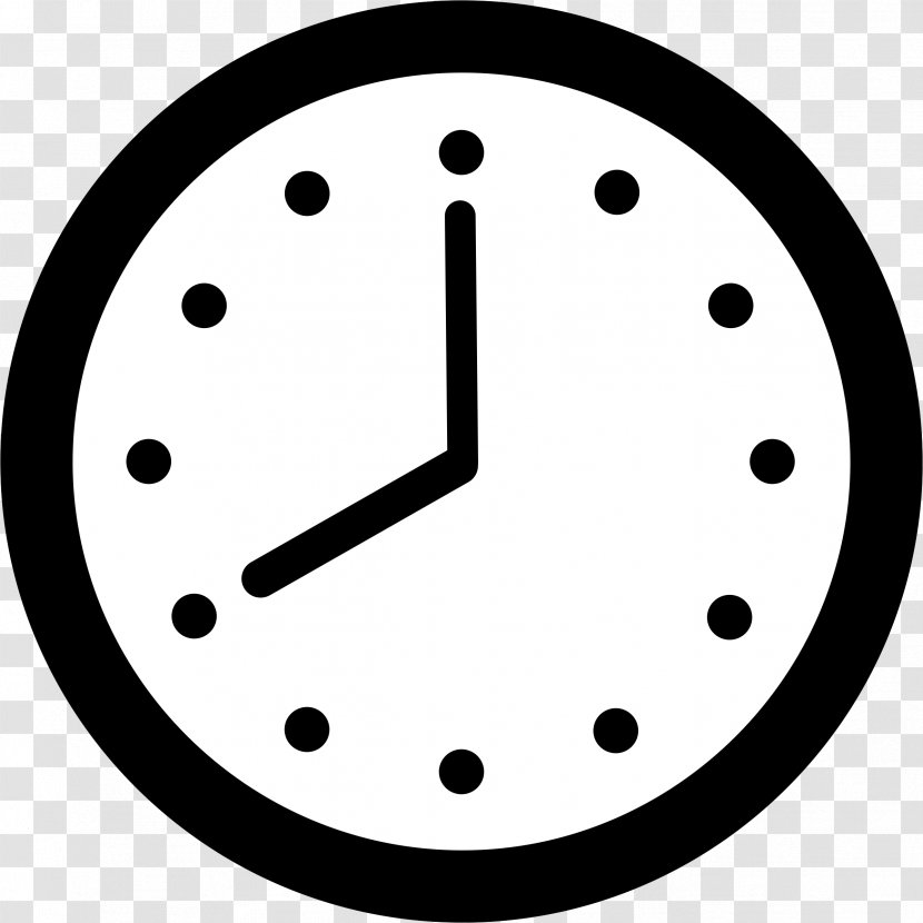Alarm Clocks Time & Attendance Clip Art - Black And White - Clock Transparent PNG