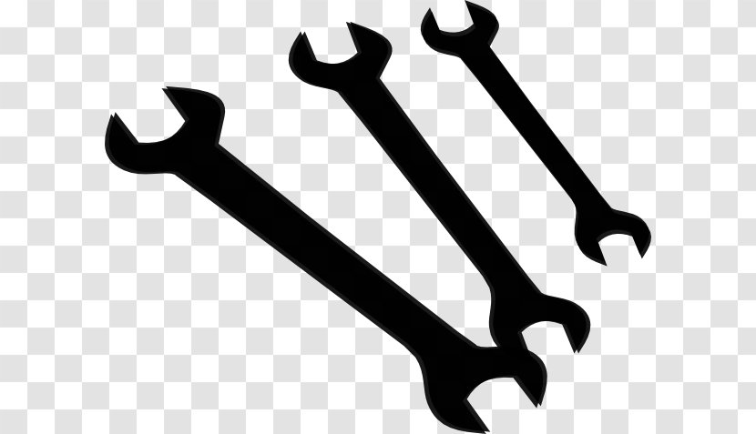 Pipe Wrench Adjustable Spanner Clip Art - Silhouette Cliparts Transparent PNG