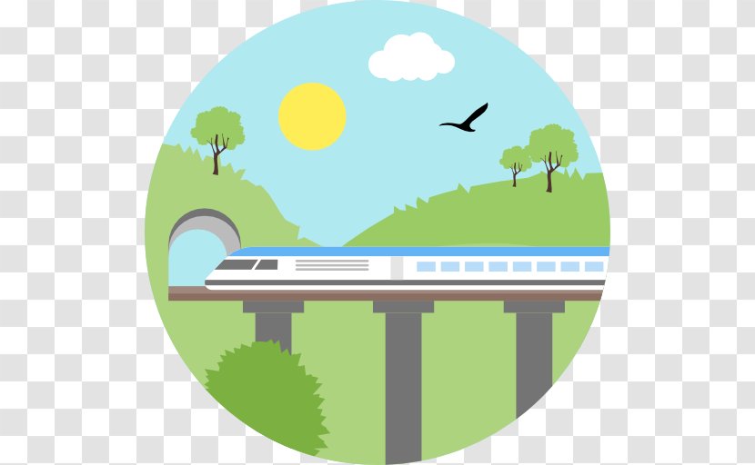 Train Rail Transport Rapid Transit Track - Grass Transparent PNG