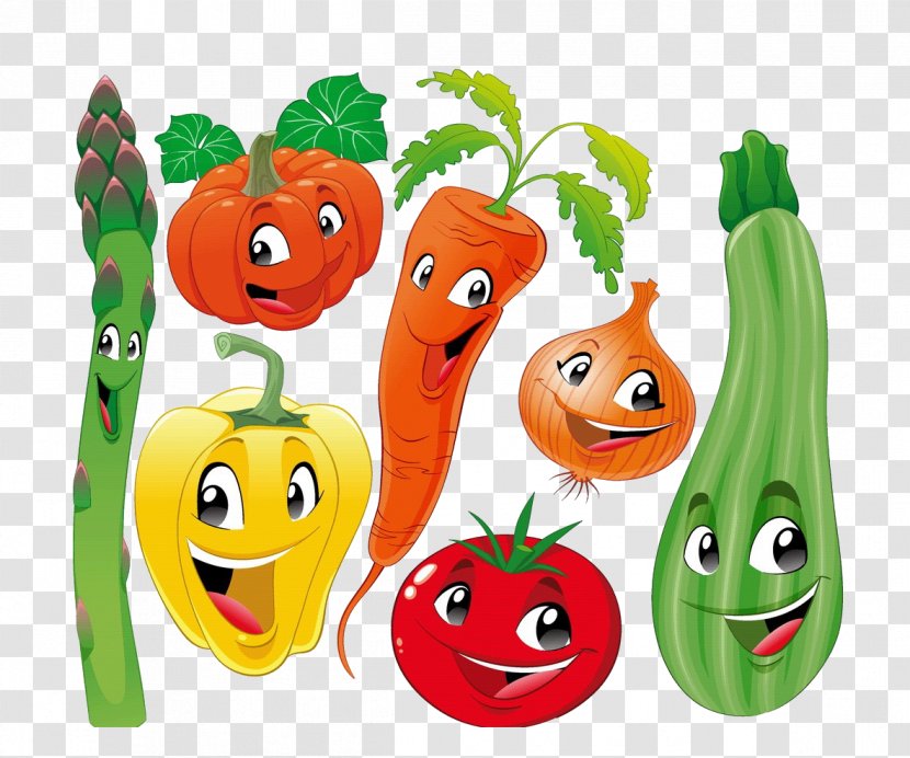 Vegetable Cartoon Fruit Illustration - Cucurbita - Baby Vegetables Transparent PNG
