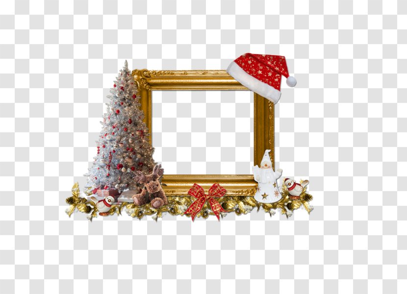 Christmas Ornament Picture Frames - Santa Claus Transparent PNG