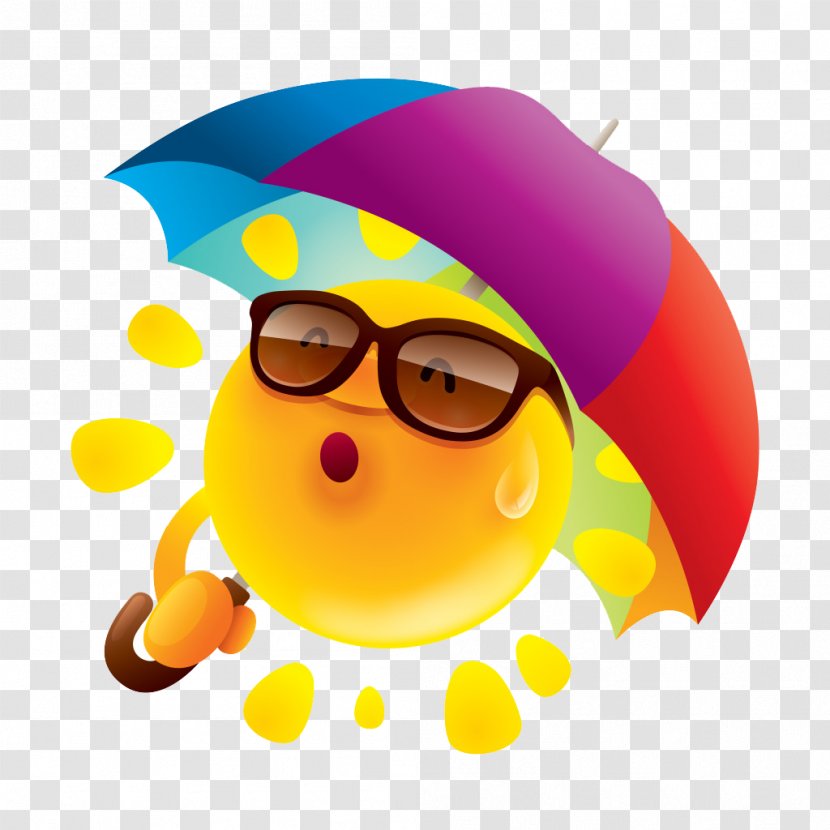 Brand Morning Sticker Clip Art - Happiness - Sun Umbrella Father Transparent PNG
