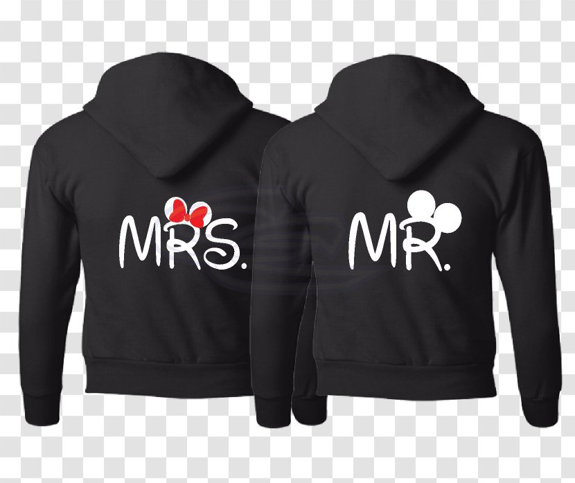 T-shirt Hoodie Minnie Mouse Crew Neck Sweater - Zipper Transparent PNG