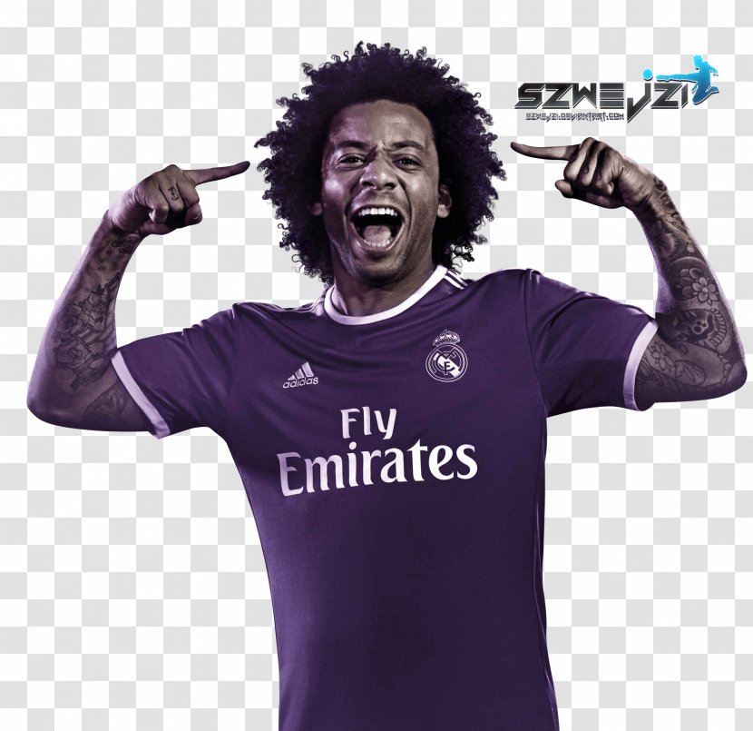 Marcelo Vieira Jersey Real Madrid C.F. La Liga Football - Sleeve Transparent PNG