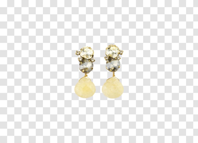 Pearl Earring Pandora Jewellery Charm Bracelet - Yellow Drop Transparent PNG