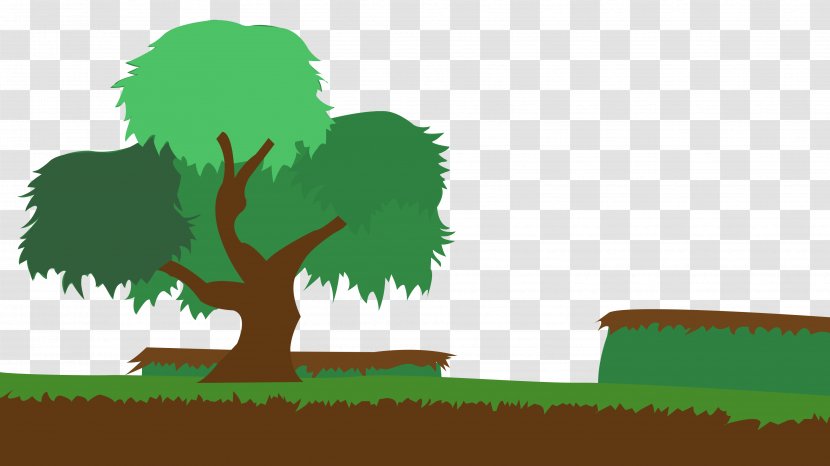 Woody Plant Tree Cartoon - Forest Background Transparent PNG