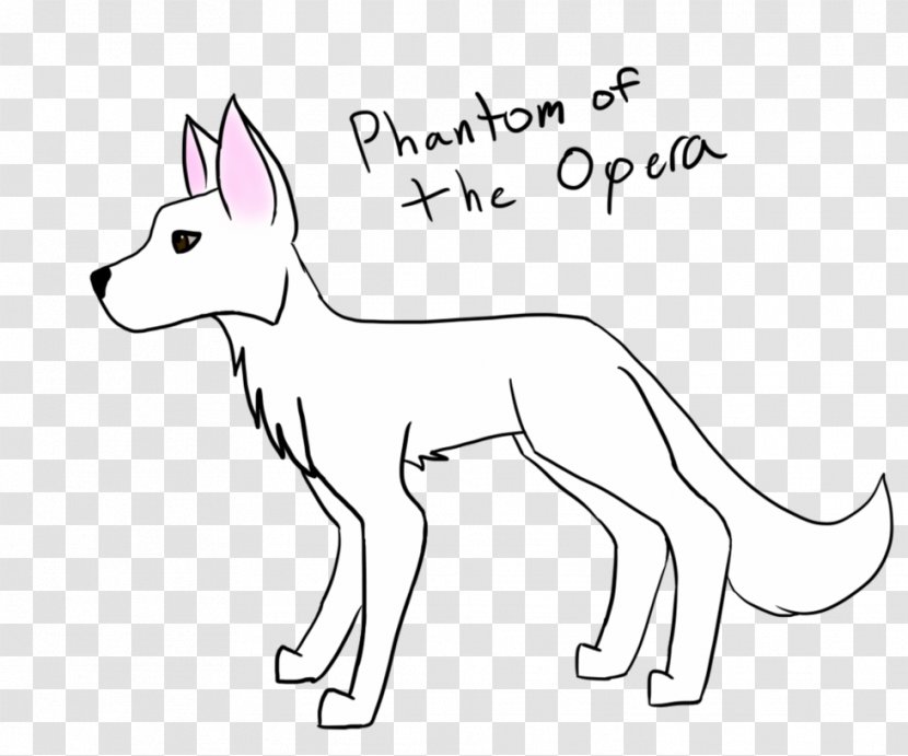 Dog Breed Puppy Line Art Whiskers - Phantom Of The Opera Transparent PNG