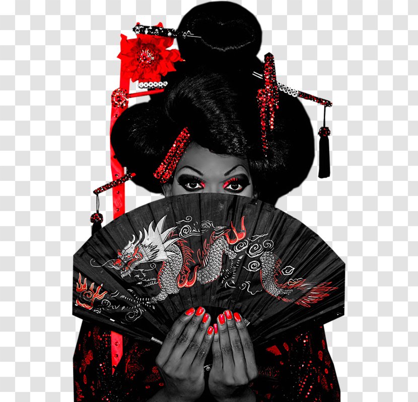 Geisha Tattoo Image Goth Subculture Gothic Fashion - Ornament - Asian Art Transparent PNG