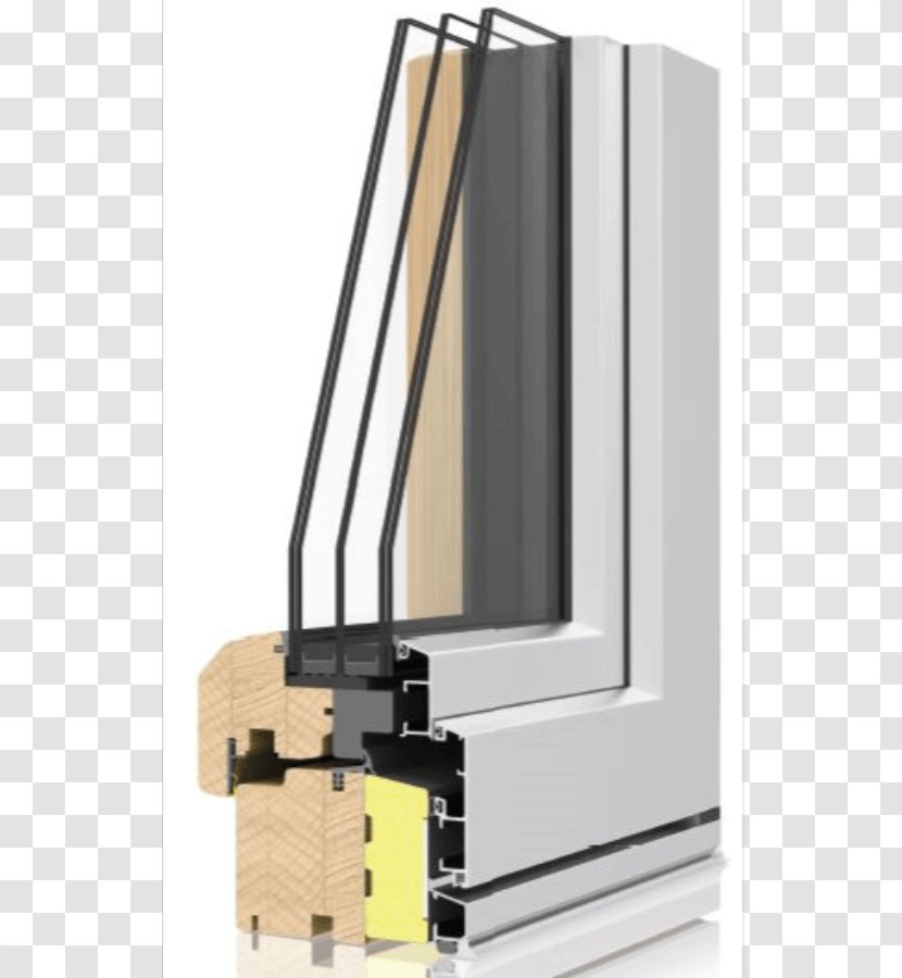 Sash Window Glazing Aluminium Casement - Internorm - Fenster Transparent PNG