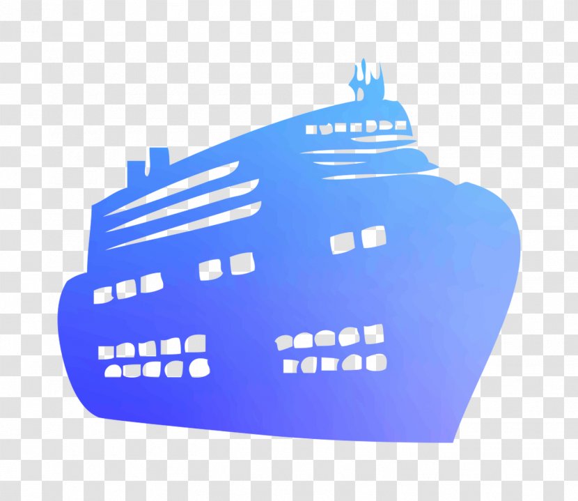 Product Design Brand Font Line - Cruise Ship - Blue Transparent PNG