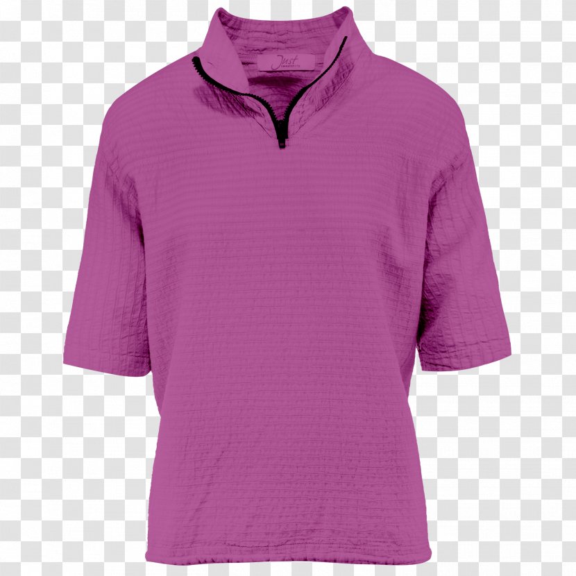Sleeve T-shirt Polo Shirt Crew Neck - No Button Zipper Jeans Transparent PNG