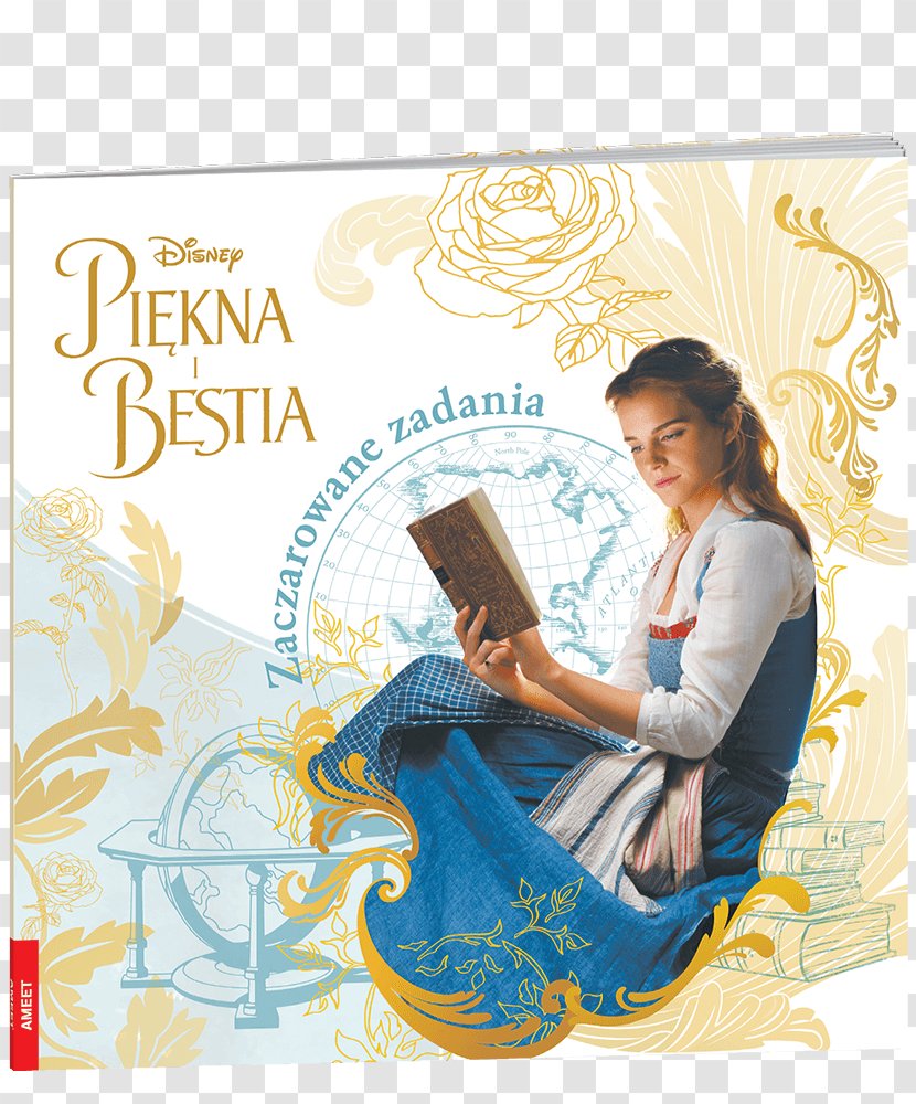 Belle Disney's Beauty And The Beast Cinderella Book - Text Transparent PNG