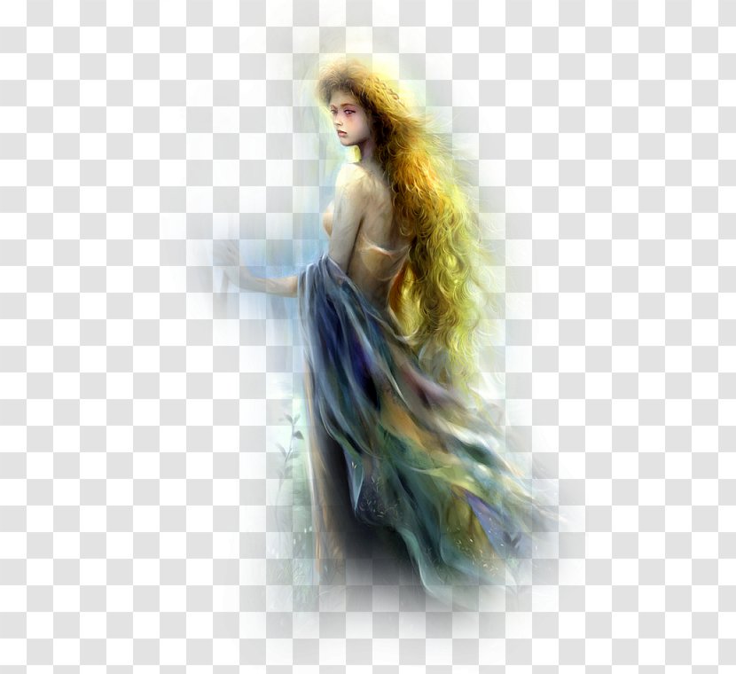 GIF Lady Of The Lake Image Woman Female - Watercolor Transparent PNG