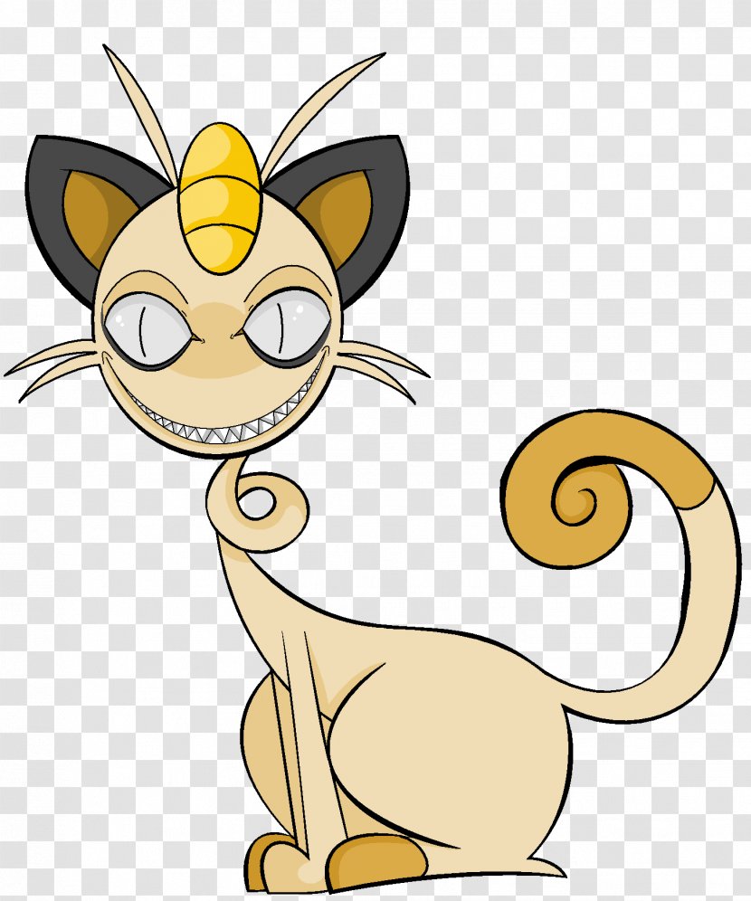 Whiskers Meowth Pikachu Cat Pokémon - Fictional Character Transparent PNG