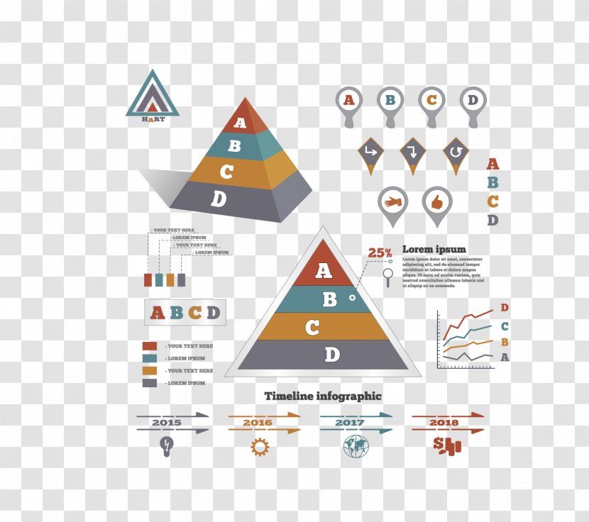 Infographic Chart Triangle - Template - Business Transparent PNG