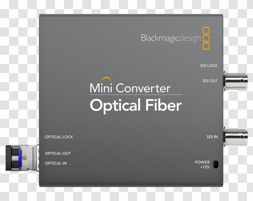 HDMI Blackmagic Design Serial Digital Interface Optical Fiber Media Converter - Cinema Camera Transparent PNG