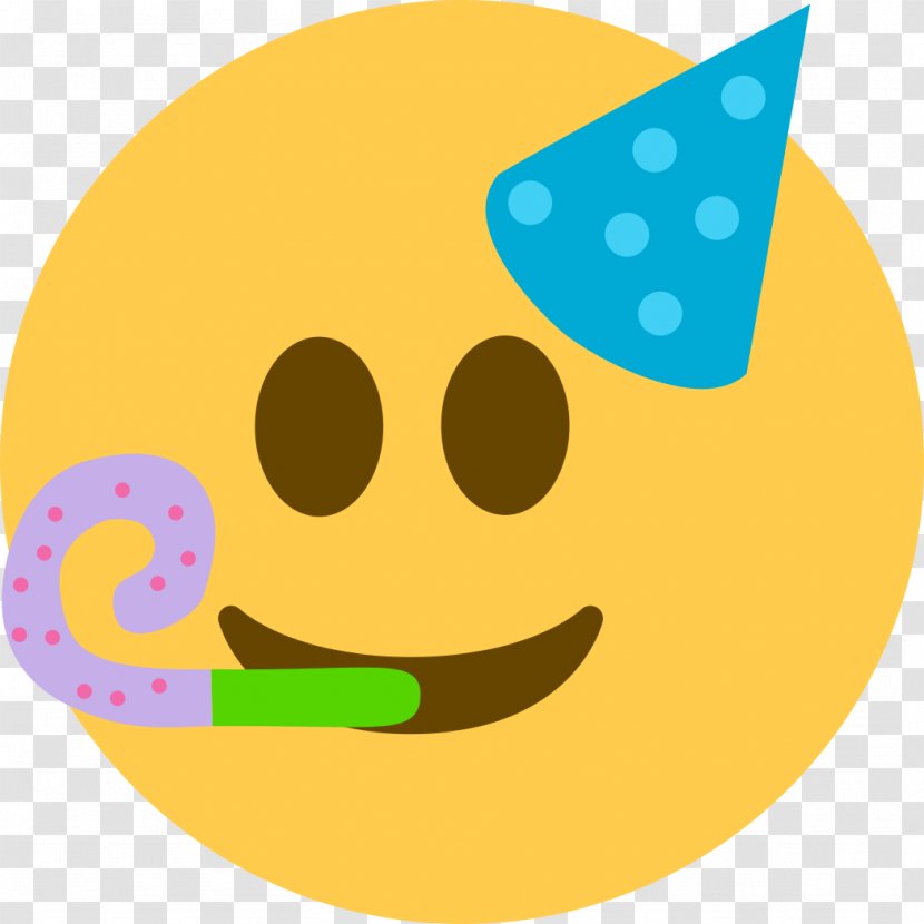 Smiley Discord Emoji Slack - Party Hat Transparent PNG
