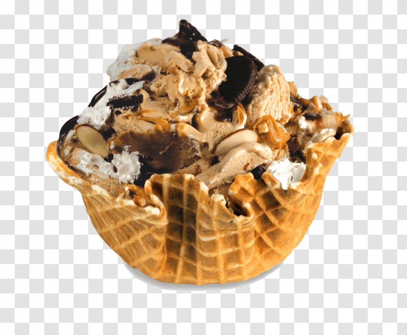 Sundae Chocolate Ice Cream Waffle Cones Transparent PNG