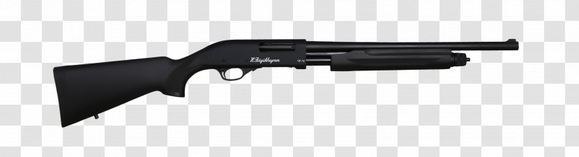 Mossberg 500 20-gauge Shotgun O.F. & Sons Pump Action - Silhouette - Cartoon Transparent PNG