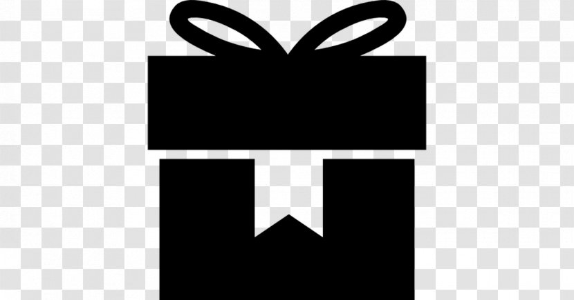 Gift - Black And White - Ribbon Transparent PNG