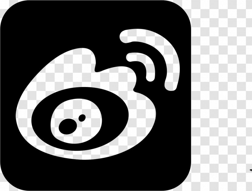 Sina Weibo Microblogging Corp Like Button - Black And White - Symbol Transparent PNG