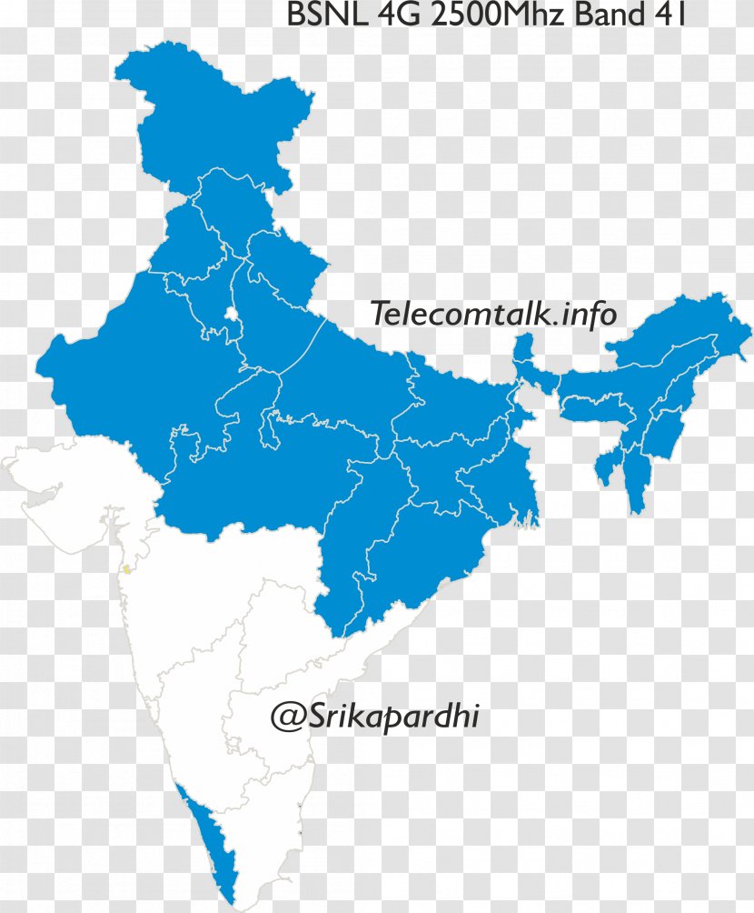 States And Territories Of India Map - Stock Photography Transparent PNG
